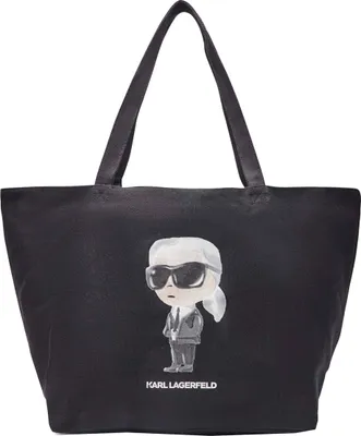 Obrázok produktu pre KARL LAGERFELD IKON AQUARELLE SHOPPER Čierna