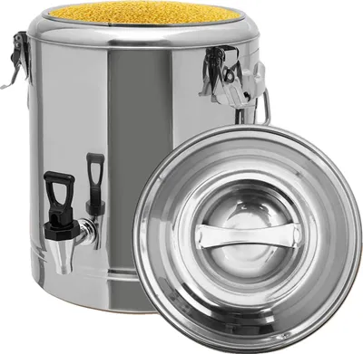 Image de Seau isolé, capacité 14L, acier inoxydable