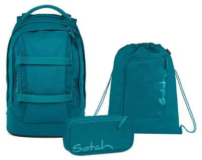 Produktbild von Satch, Schulrucksack-Set PACK Deep Petrol 3-teilig, Kollektion 25/26