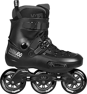 Obrázek produktu pro Powerslide Zoom Pro 100, inline brusle, černá, bez barevného boxu, velikost EU 43-44, černá, velikost EU 43-44