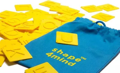 Zdjęcie produktu dla Galaktyka PAP Shape4mind: Klocki edukacyjne, nauka czytania dla dzieci +5 lat