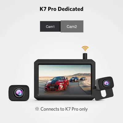 Productafbeelding van Draadloze digitale achteruitrijcamera met nachtzicht en IP68 waterdicht
