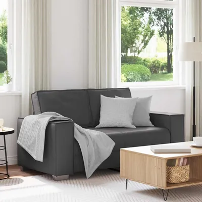 Produktbild von vidaXL Zweisitzer-Sofa Grau 160 cm Kunstleder