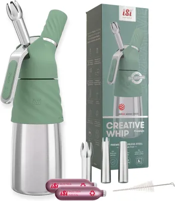 Imagen del producto de ISI Sahnebereiter Creative Whip Premium 0,5l ES wave green Vorteilsset 159116