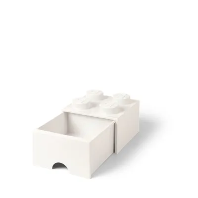 Produktbild von LEGO Aufbewahrungsbox mit Schublade 250 x 250 x 180 mm – weiß