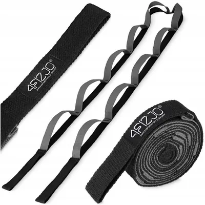 Produktbild von 4FIZJO Pilates Yoga Dehnband Grau für Fitness