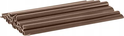 Zdjęcie produktu dla Zestaw 10 brązowych klipsów do mocowania taśmy ogrodzeniowej 19 cm