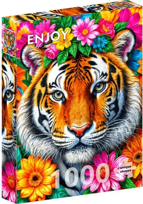 Obrázok produktu pre Puzzle 1000 dielov Enjoy – Pruhy a kvety