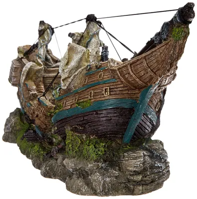 Image de Aqua Ornaments "BOOT" 44.5 x 16 x 20 cm