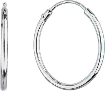 Image de EVOLUTION GROUP 61002 Boucles d'oreilles AG Cercles (AG 925/1000