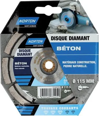 Image de Disque diamanté 115 pour travaux généraux dans le bâtiment - Norton