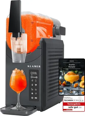 Produktbild von KLAMER Slush Maschine 2,6 Liter, macht mehrere Portionen Slush ohne Eis, Schwarz