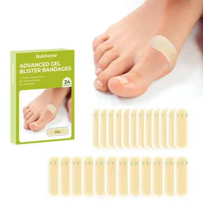 Produktbild von 24 Stück Hydrocolloid-Blasenpflaster für Füße und Zehen