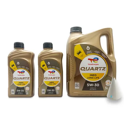 Produktbild von Total Quartz Ineo Longlife | 5W-30 | 7 L | VW 504 00 | VW507 00 | MB 229.51 | BMW LONGLIFE-04 | PORSCHE C30 | mit Trichter