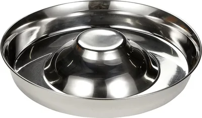 Immagine prodotto di Ciotola in acciaio inox per cuccioli - Alimentazione lenta - 28 cm