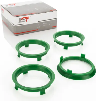 Produktbild von 4x Zentrierringe Dunkelgrün Alufelgen Ø 71,6 mm - 64,1 mm für MAZDA HONDA SUZUKI