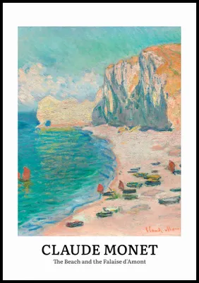 Obrázek produktu pro Plakát 70x100cm Design The Beach, Monet Vintage do obývacího pokoje
