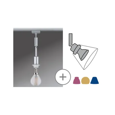 Produktbild von Paulmann URail DecoSystems Pendel E14 chrom matt 1,35 m max. 20 W