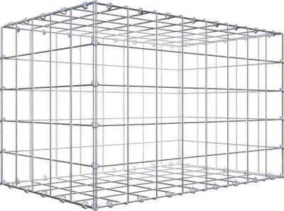 Immagine prodotto di Gabbione 80 cm x 50 cm x 50 cm (L x H x P), maglia 10 cm x 10 cm, anello a C