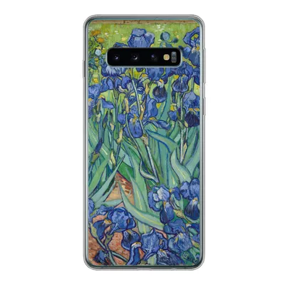 Produktbild von MuchoWow® Handyhülle Schutzhülle Hülle für Samsung Galaxy S10 Schwertlilien - Vincent van Gogh Silikon Softcase Handy Hülle - Handytasche