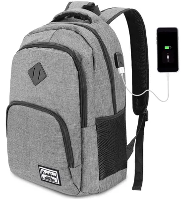 Produktbild von Rucksack mit USB-Ladeanschluss 35L 15.6" Grau