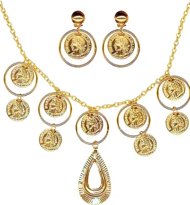 Produktbild von Goldenes Münz Schmuck-Set