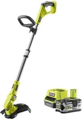 Image de Coupe-bordures RYOBI 18V, Ø coupe 25-30 cm, Ø fil 1,6 mm, Tube télescopique, Batterie 5.0 Ah & Chargeur
