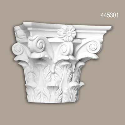 Produktbild von Profhome 445301 Halbsäulen Kapitell Fassadenstuck Säule Fassadenelement