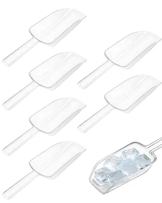 6er-Set transparente Mini-Schaufeln, 11 cm, Kunststoff