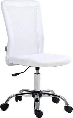 Imagen del producto de Silla de oficina ergonómica, con altura ajustable, color blanco