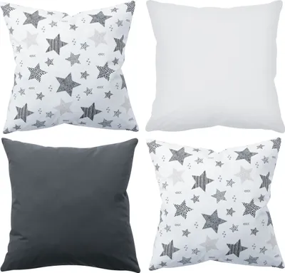 Produktbild von Amilian 4er Set, 50x50 cm 20x20 inch; Dekoratives Kissen, Dekokissen mit Füllung mit Kissenbezug; Sofakissen für Wohnzimmer Kinder Deko