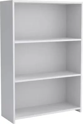 Produktbild von Bücherregale - Standregal - Bücherregal Wand - 80 x 110 x 30 cm B/H/T - Weiß - Regal - mit 3 Fächern - Holzregal Aufbewahrung - Regalsystem