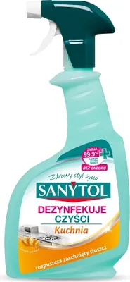 Zdjęcie produktu dla Sanytol Spray czyszcząco-dezynfekujący do kuchni cytrusowy 500 ml