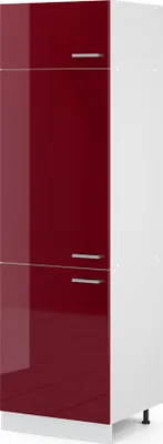 Produktbild von Vicco Kühlumbauschrank R-Line, 60 cm, Bordeaux Hochglanz/Weiß