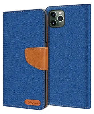 Image de Étui pour téléphone portable Apple iPhone 11 Pro Étui portefeuille Flip Case Étui de protection en tissu Couverture
