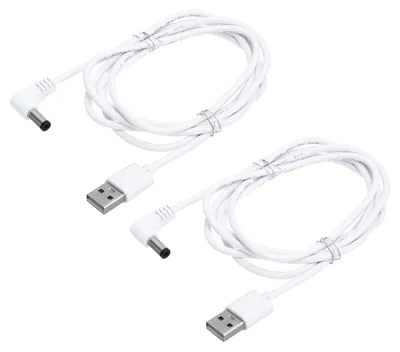 Productafbeelding van 2x USB naar DC 5.5 x 2.1mm Voedingskabel Adapter voor Lampen en Speakers