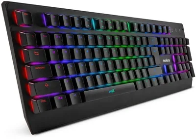 Produktbild von Niceboy ORYX K610 Chameleon, Kabelgebunden, USB, Mechanischer Switch, QWERTZ, RGB-LED, Schwarz