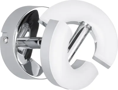 Produktbild von LED Wandleuchte Wandspot drehbar Chrom Acrylglas Wohnzimmerlampen Flurlampen