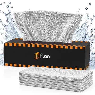 Produktbild von Mikrofasertücher Box 20x20 cm 20 Stück Reinigungstücher Auto Haushalt