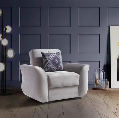 Obrázek produktu pro Křeslo Relax Textilní bílé Moderní design JVmoebel