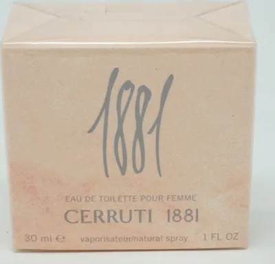 A close-up of a perfume box.