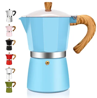 Zdjęcie produktu dla Solidchoice - Ekspres do kawy typu moka, aluminiowy, 3-kupolowy, do przygotowywania espresso i kawy moka