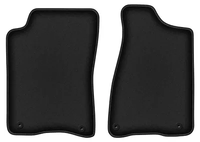 Productafbeelding van Velours voormatten voor Audi 80 B4 1991-1996 (sedan/stationwagen/bestelwagen) – 2-delig, zwart, op maat – Wielganizator DURBAN