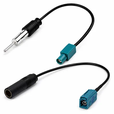 2er-Set Fakra auf DIN ISO Antennenadapterkabel für Autoradio