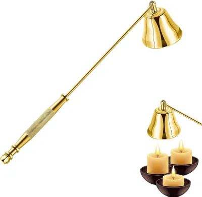 Productafbeelding van Kaarsenblusser - Lontblusser - Veilig Doen - Roestvrij staal - 21 cm - Goud