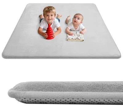 Zdjęcie produktu dla Dziecięcy dywan w kolorze szarym (150 x 200 cm)