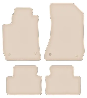 Image de Tapis de sol en moquette pour Alfa Romeo 159 2006-2011 (berline/break/Sportwagon) – jeu de 4 pièces, beiges, sur mesure – Wielganizator FORTUNA
