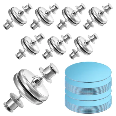 Produktbild von Magnetische Duschvorhang-Seitenclips - 16 Stück winddichte Spritzschutz-Stopper - Zur Fixierung von Duschvorhängen an der Wand - 16 Stück