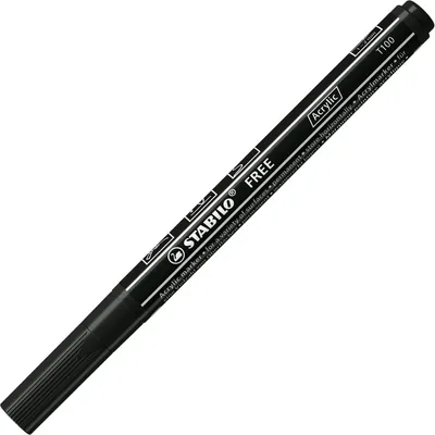 Zdjęcie produktu dla STABILO FREE Acrylic, 1 szt., Czarny, 14 lat(a), Okrągły, 1 mm, 2 mm