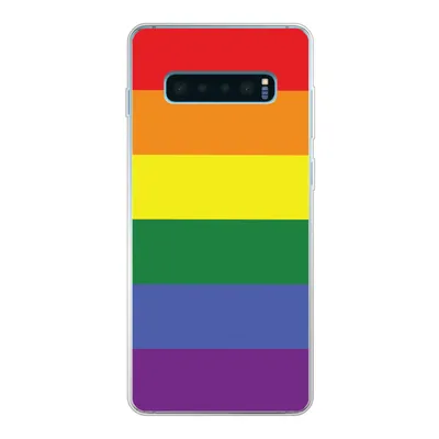 Produktbild von MuchoWow® Handyhülle Schutzhülle Hülle für Samsung Galaxy S10 Lite Regenbogen - Stolz - Regenbogenfahne Silikon Softcase Handy Hülle - Schutz